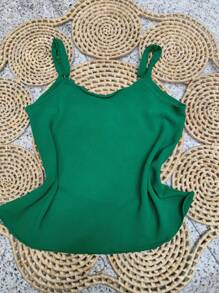 Women Tank Tops & Camis - 綠色 - 查看 3
