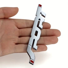 1pc Car 3D Metal SPORT Logo Emblem Badge Sticker Trunk Fender Decal Accessories(Silvery) - Silver - View 1