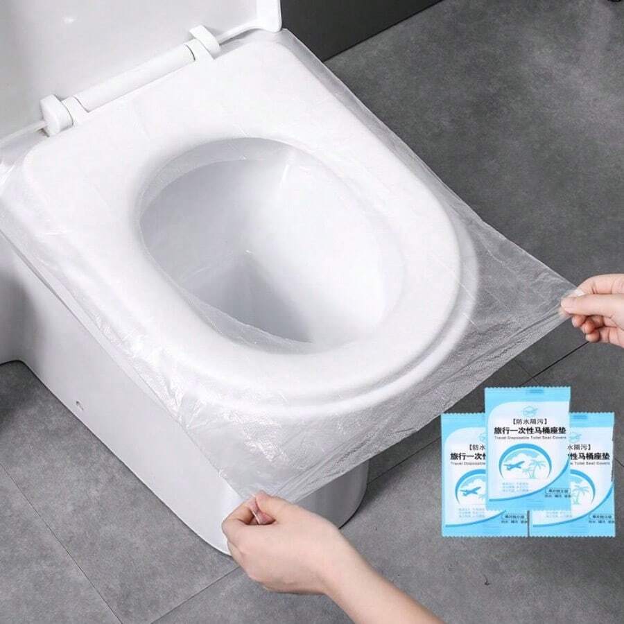 一次性馬桶座墊,孕婦、酒店、旅行、家庭使用的便攜式防水座墊貼紙,適用於夏季