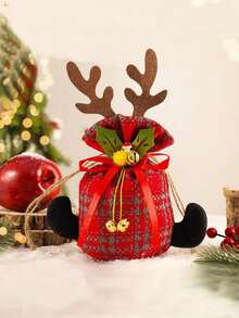 平安夜蘋果袋聖誕老人雪人麋鹿聖誕節日禮物袋