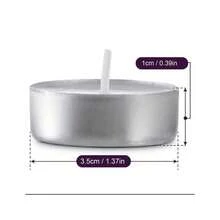 50 piezas Kit de Velas, Mini velas de colores, Velas pequeñas para decoración, Manualidades y Más - Amarillo - Ver 3