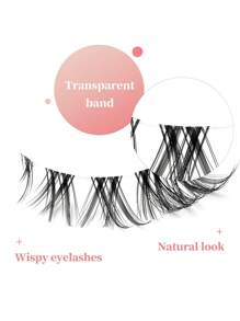 Cat Eye Lashes Natural False Eyelashes Cluster Lashes Look Clear Band Lashes Pack Light Volume Soft Strip Fake Eye Lashes 7 Pairs Multipack - Cat Eye Lashes - View 6