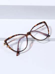 1pc Women's Elegant Casual Versatile Cat Eye Non-Prescription Glasses - Multicolor - View 2