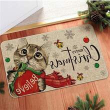 1入復古聖誕卡通聖誕老人印花踏墊,入口處家居地墊 - 復古風做舊聖誕-5 - 查看 3