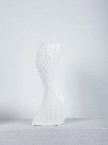 1pc Nordic Style Creative Living Room Decorative Flower Vase Ornament - White - View 9