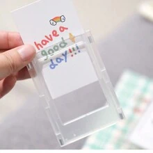 1 Miếng Khung ảnh , Phù hợp 3-inch Ảnh , Tối giản Trưng bày Cái giá , Từ tính Acrylic trong suốt Hình chụp Thẻ Trưng bày , Bàn làm việc Đứng - Trong sáng - Xem 5