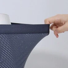 3pcs/pack Button Fly Free Long Boxer Briefs For Men - Multicolor - View 3