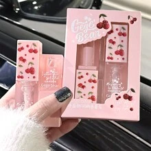 禮物,舒容恩口紅套裝滋潤保濕唇膜唇油,適用於日常使用