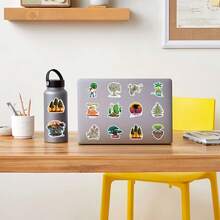 1 Pieza 50 Hojas Árbol Pegatina De Graffiti De Dibujos Animados Para La Decoración De Monopatín, Cuaderno, Taza. Impermeable - Multicolor - Ver 10