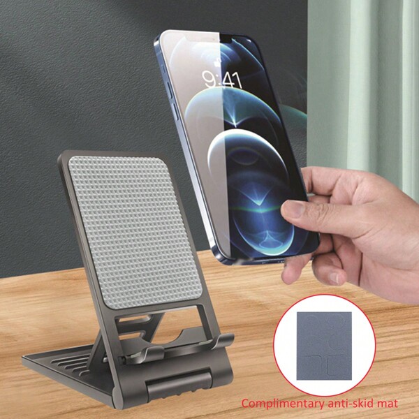 Adjustable Desktop Cell Phone Stand Tablet Holder, Portable Universal Desk Stand For All Mobile Smart Phone Tablet Compatible With IPhone, Android Phone, Gift For Birthday, Family, Friends Phone Holder, Phone Accessories