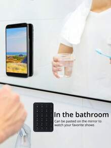 2 件矽膠手機防滑吸盤,附 24 件矽膠自黏盤,適用於手機、行動電源、汽車儀表板等。 - 黑色 - 查看 5