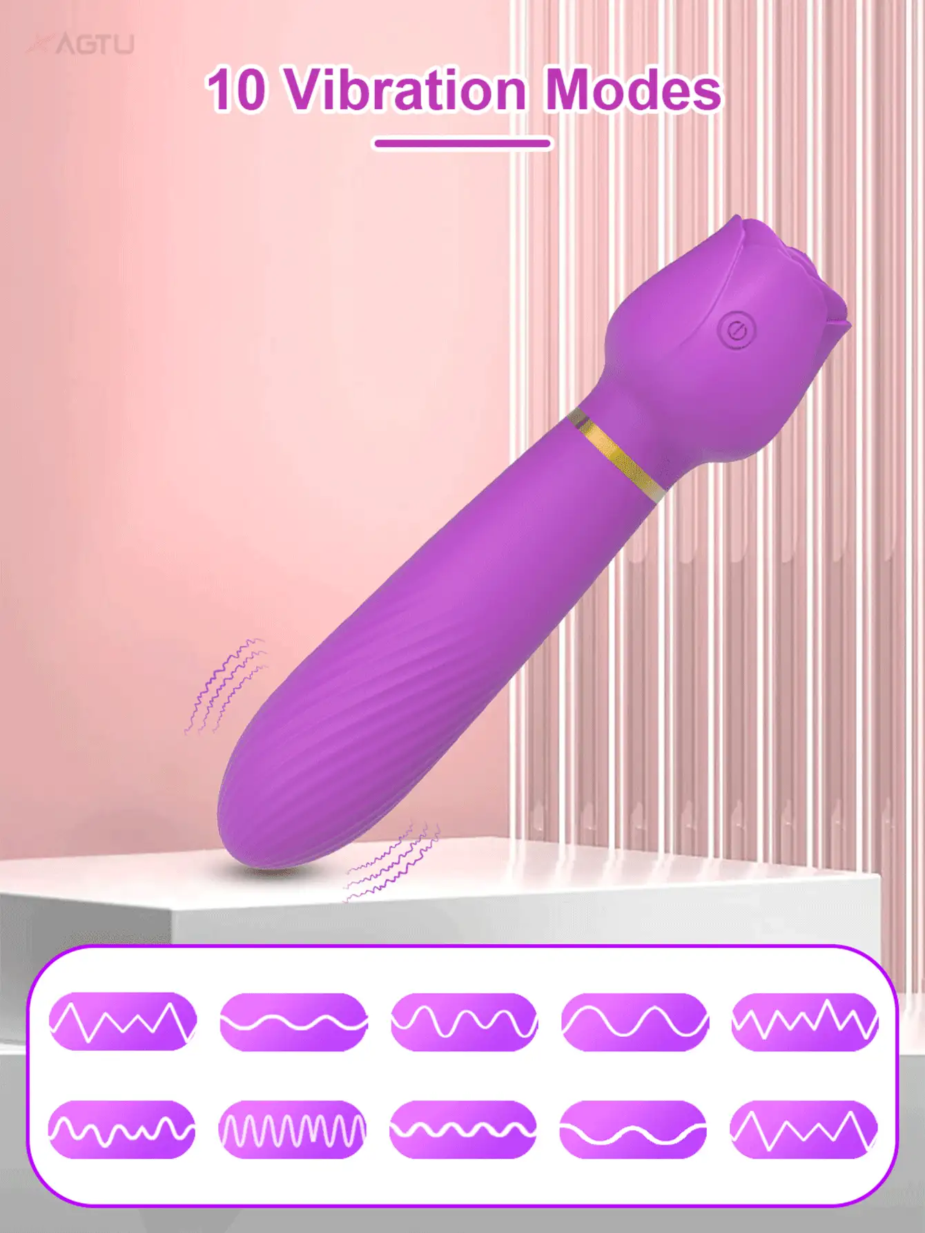 Pinza para pezón con flor, estimulador clitorial vibrador, dilatador vaginal, juguetes sexuales para mujeres, estimulador del punto G y clítoris, tapón anal, bienestar sexual, vibrador (Mayores de 18 años)