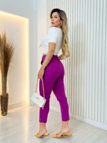 Women Pants - Màu tím - Xem 3