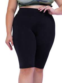 Plus Size Sports Skirts & Skorts - màu đen - Xem 1