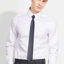 1入男士西裝襯衫配件,商務婚禮領帶,不需綁鞋帶,專業工作領帶