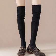 2-4 perechi de șosete peste genunchi aleatorii pentru femei, șosete lungi de vară, șosete până la genunchi cu tub înalt de primăvară și toamnă pentru gravide, jambiere antiderapante, iarnă, confortabile - Multicolor - Vizualizare 2