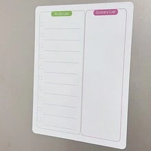 1pc Elegant Monthly Calendar Magnetic Dry Erase Whiteboard With Magnetic Adsorption For Refrigerator, Family Memo And Message Board For Hanging And Display - White - View 5