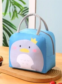 1pc Large Size Square Insulation Bag (Dark Blue) For Outdoor Travel, Picnic, Work/School Lunch Box, Thickened Insulation & Cold Preservation School Organizer Bags Teacher Storage Bags Classroom Bags Classroom Organizer Bags - Blue - View 1