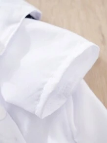 1件可愛又帥氣的寵物服裝格子背帶褲、襯衫和外套 - 黑與白 - 查看 10