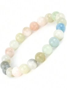 DAZCOLO 1入珠寶戴品,波西米亞極簡風格,自然8mm寶石串珠手鍊-女士度假、聚會、節日裝扮完美之選 - 彩色 - 查看 30