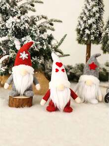 聖誕節無臉侏儒、娃娃和樹形掛飾,適用於家居裝飾、禮物、聚會