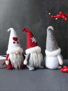 聖誕節無臉侏儒、娃娃和樹形掛飾,適用於家居裝飾、禮物、聚會