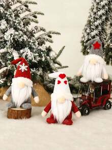 聖誕節無臉侏儒、娃娃和樹形掛飾,適用於家居裝飾、禮物、聚會