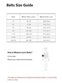 1pc Ladies' Fashionable & Minimalist Black Belt With Gold Buckle - Black - View 4