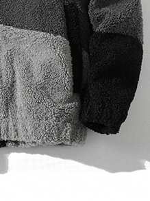 Chaqueta Sudadera De Forro Polar Grueso Para Hombre - Negro - Ver 5