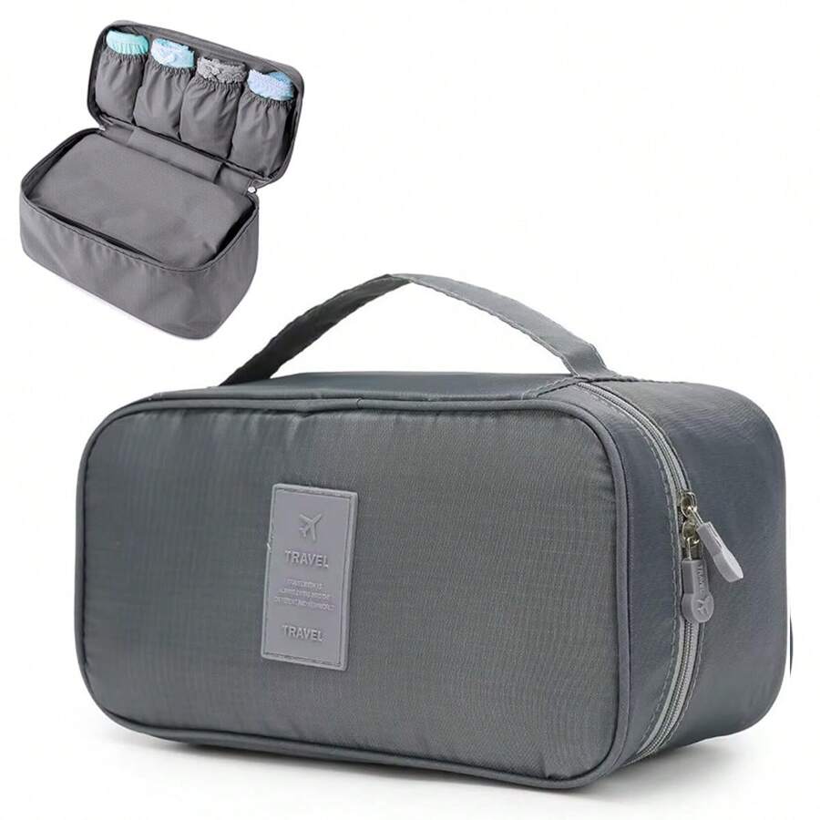 Grey Storage Bag Cosmetic Bag Makeup Bag Storage Makeup Organizer Makeup Case - Grey - View 1