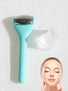 迷你304不銹鋼眼霜棒,眼部美容按摩滾輪和眼霜導入棒,藍色 - 藍色 - 查看 2