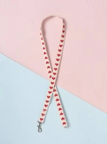 1条涤纶材质清新微风爱心图案宠物牵引绳，适合猫咪和小型犬户外使用（不适合大型犬）。 - 紅色 - 查看 9