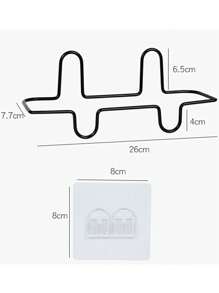 1 Pieza Estante Colgante De Zapatillas De Hierro, Estante De Almacenamiento Para Baño Con Bolsillos Poco Profundos Y Profundos