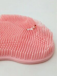 1件多功能按摩浴刷,防滑墊,吸盤搓腳墊,浴室搓腳墊-綠色 - 綠色 - 查看 1