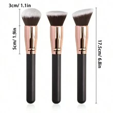 3支装黑色化妆刷，化妆刷套装，化妆刷组合，化妆刷套装，全套化妆工具，化妆刷套装，全套化妆工具，化妆刷套装，化妆刷套装，化妆礼盒套装