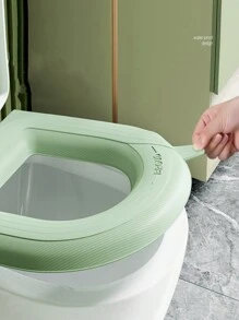 1 件防水馬桶座墊,通用型,柔軟泡沫,可水洗可擦拭,適合家庭浴室