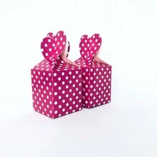 6入組/個 玫瑰紅色糖果盒 - 玫紅色 - 查看 4