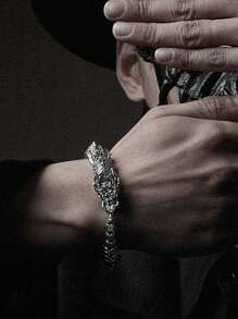 復古龍頭手鍊,百搭日常配戴 - E203 - 查看 3