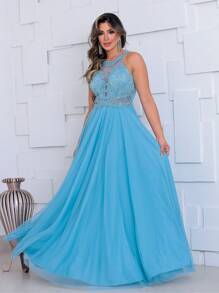 Grife Velasco Women Prom & Evening Dresses - 淺藍色 - 查看 1