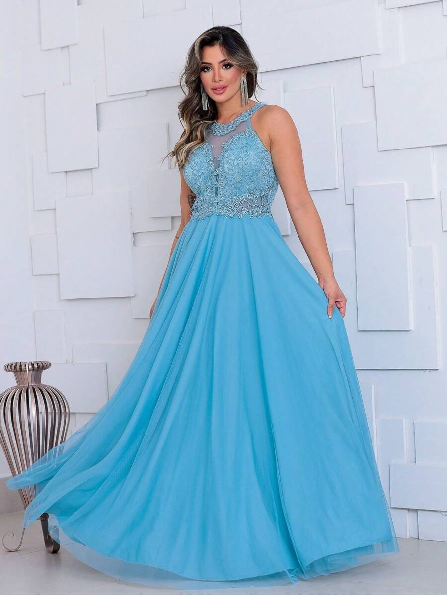 Grife Velasco Women Prom & Evening Dresses - 淺藍色 - 查看 1