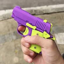 解壓小玩具3d列印可愛小手槍,可反沖,自裝子彈,不可發射。 - 粉色 - 查看 6