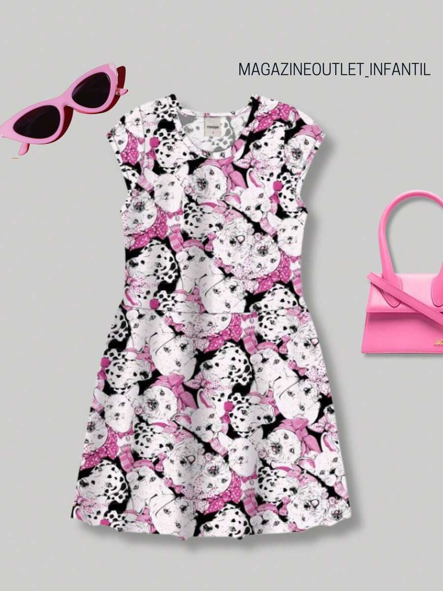 Young Girls Dresses - Hồng - Xem 1