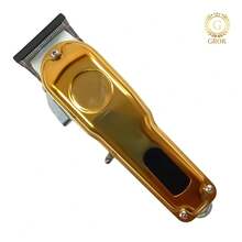 Cortapelos profesionales inalámbricos para hombres, cortapelos para cortar el cabello, juego de recortadores de pelo  inalámbrica, máquina de corte de pelo recargable para la familia - Dorado - Ver 3