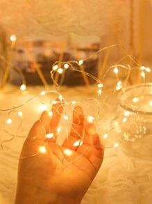 Led花束裝飾燈,氣氛燈飾,生日派對,生日禮物,鮮花花束,裝飾燈,禮品盒,攝影燈光等多用途。 - 黃色 - 查看 5