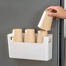 Kitchen Cabinet Partition Classification And Sorting Storage Box (Requires Glass Glue For The Back Of The Storage Box) - White - View 5