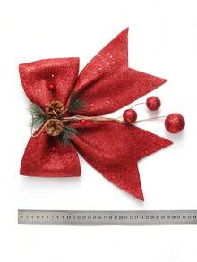 1pc Christmas Golden Bowknot - Gold - View 4