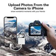 SD Card Reader Compatible With IPhone IPad,Micro SD Card Reader Memory Card Reader Plug And Play Trail Camera Viewer SD Card Adapter,Simultaneous Charging And Card Reading Micro SD Card Adapter - White - View 6