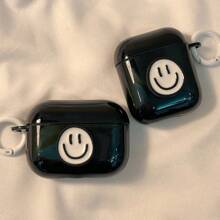 笑脸耳机保护壳 兼容2/3/4/Pro/Pro2 - 黑色 - 查看 4
