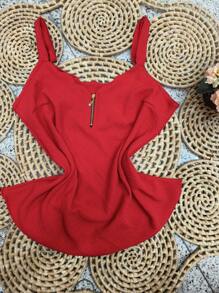Women Tank Tops & Camis - 紅色 - 查看 1