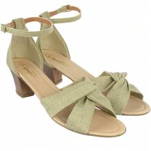 Women Heeled Sandals - Màu be - Xem 1